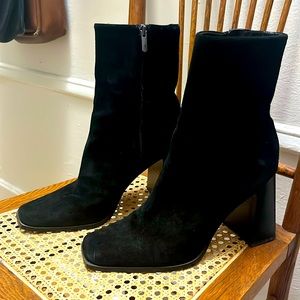 Sam Edelman Ivette Suede Square-toe boots